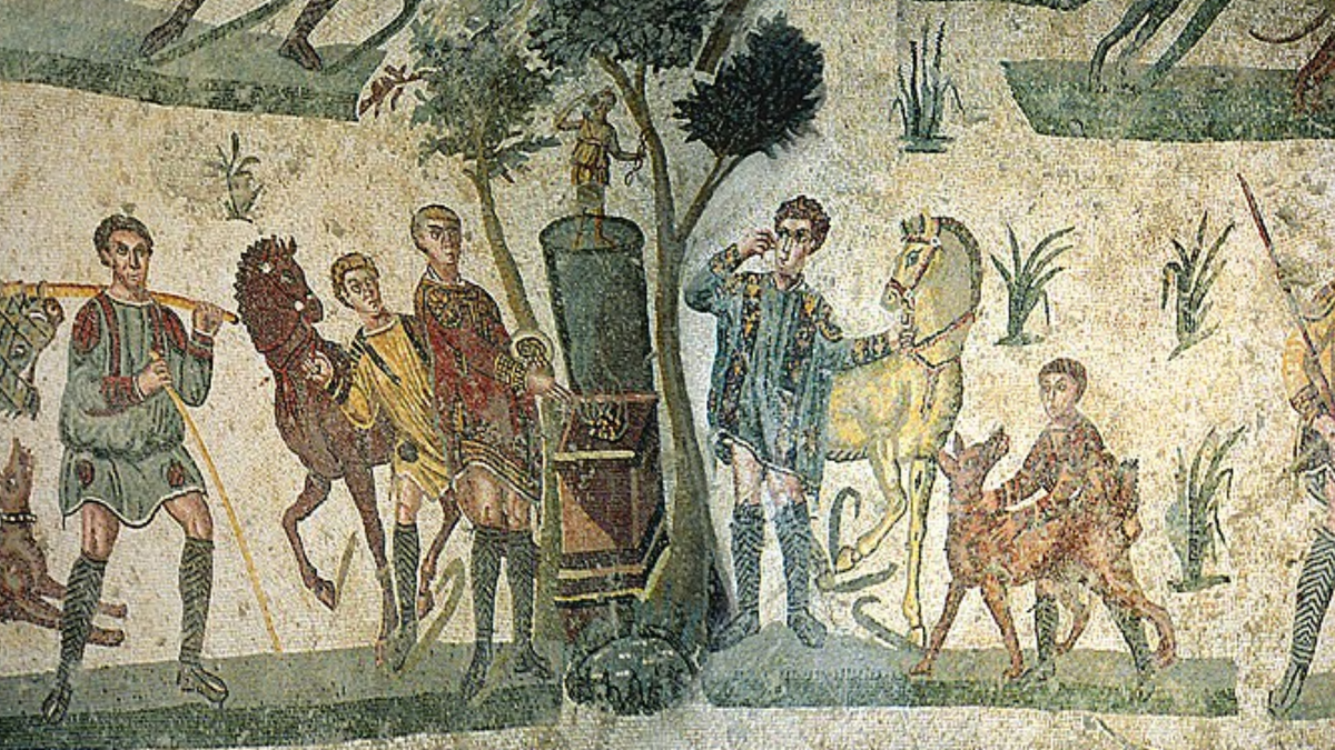 A UNESCO considera a Villa Romana del Casale um dos exemplos máximos de villa romana de luxo, sobretudo pela quantidade e qualidade dos mosaicos preservados no próprio local (Foto: Jerzy Strzelecki / Wikimedia Commons)