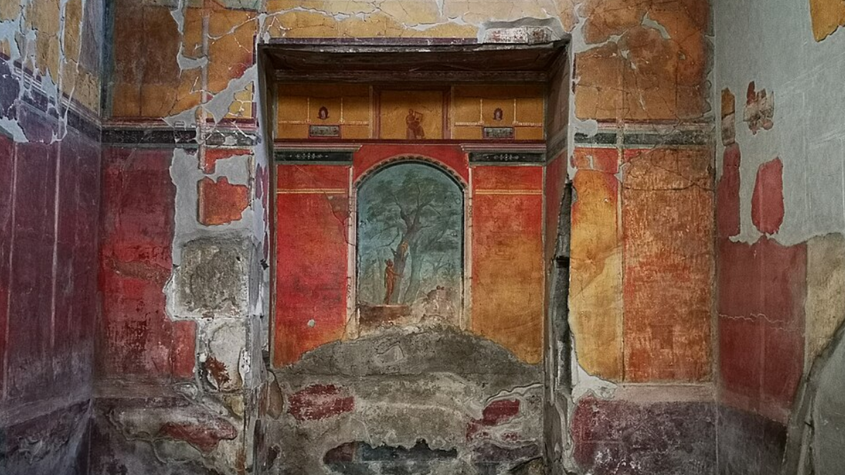 A Villa Poppaea, em Oplontis, foi uma grande residência marítima, ampliada durante o início do período imperial e ainda conserva parte de sua sofisticada decoração (Foto: Carole Raddato / Wikimedia Commons)