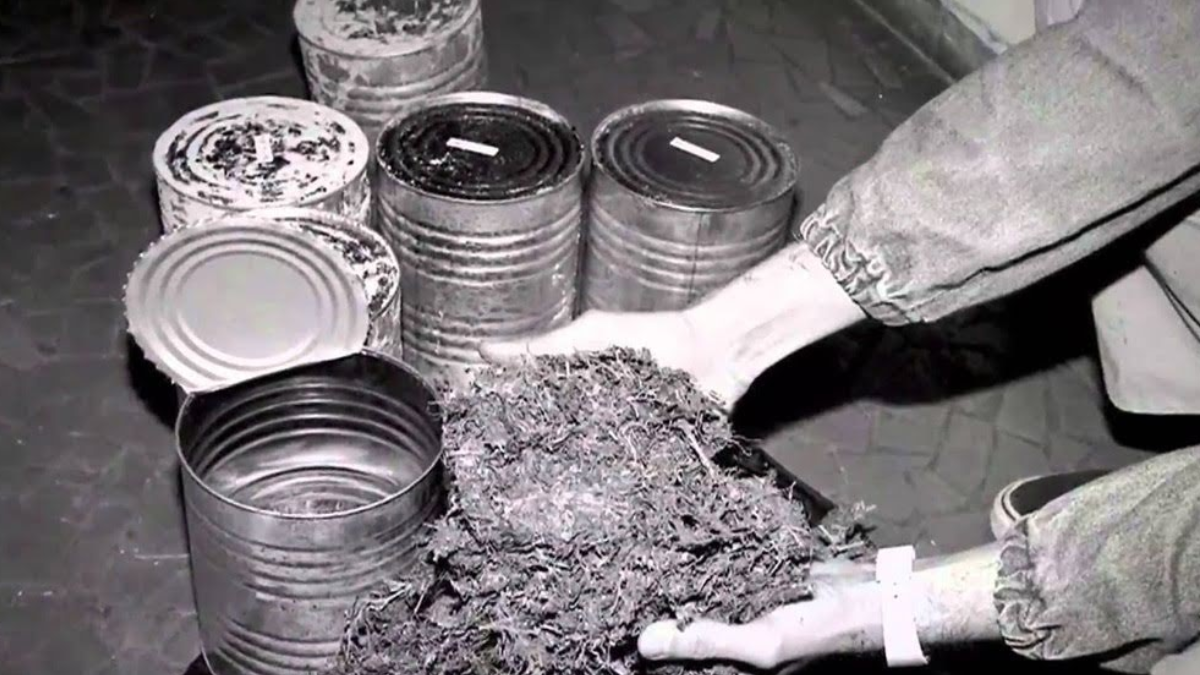 Os recipientes metálicos protegiam a maconha durante a viagem e se transformaram no maior símbolo do episódio depois de chegarem às praias brasileiras (Foto: Wikimedia Commons / Domínio Público)