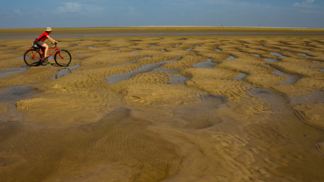 Praia do Pesqueiro é um dos principais cartões-postais de Soure, na Ilha do Marajó, com extensa faixa de areia e paisagem marcada pelo ambiente amazônico (Foto: Petrecretzu/Wikimedia Commons) Soure no Pará