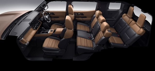 O novo Pajero é equipado com motor 2.4 turbodiesel de 49 kgfm de torque associado à nova transmissão automática de 8 marchas. A Mitsubishi não informou sobre a potência / Divulgação