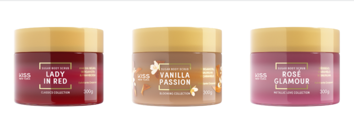 Esfoliante Corporal Kiss New York 300g Preço sugerido: R$ 49,99 - Divulgação