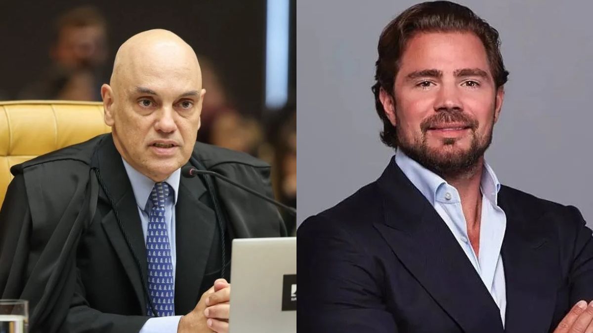 Alexandre de Moraes e Daniel Vorcaro /Fellipe Sampaio/STF/Reprodução