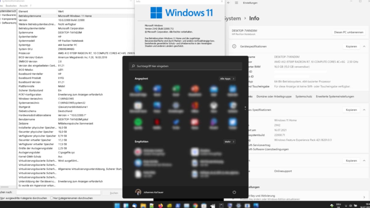 Usuários podem desativar os efeitos de transparência do Windows 11 diretamente pelo menu de configurações do sistema (Foto: Microsoft)