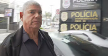 Milton Leite se entregou à polícia em Mogi das Cruzes / Reprodução/TV Globo