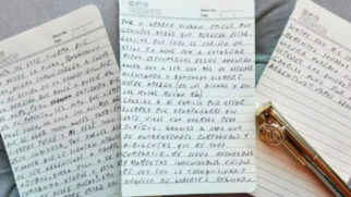 Lionel Messi escreveu à mão sua mensagem de despedida da seleção argentina, encerrando uma trajetória histórica com a Albiceleste (Reprodução: @leomessi/ Instagram)