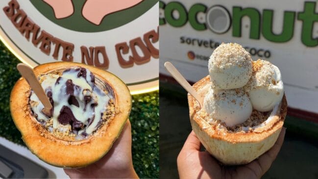Sorvete na quenga no coco (Foto_Divulgação Sorvete no Coco_Coconut