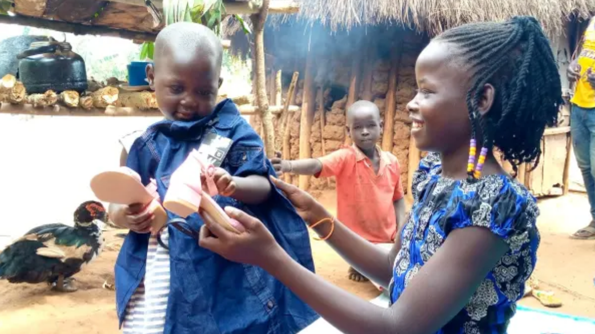 Namata vivia em um abrigo chamado God's Mercy antes de deixar Uganda e passar a morar com a família Davis, nos Estados Unidos (Foto: Jessica Davis / Divulgação InterCountry Adoptee Voices)