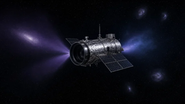 Observatório Magellan nos Andes chilenos sob céu estrelado