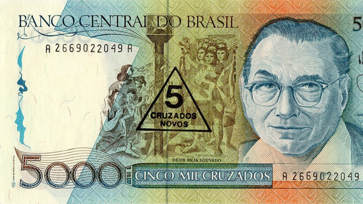 Os valores maiores apresentavam Machado de Assis, Candido Portinari e Carlos Chagas (Foto: Casa da Moeda)