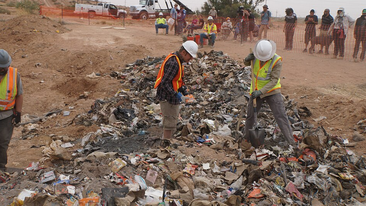 Imagens da escavação (Foto: Taylor Hatmaker / Wikimedia Commons)