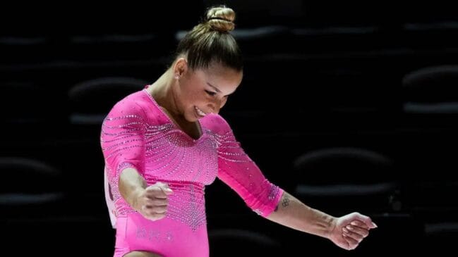 Lorrane Oliveira terminou a decisão em quarto lugar, com 13,166 pontos, ficando a apenas 0,067 da medalha de bronze.