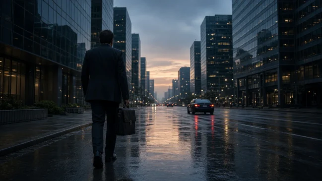 Horizonte urbano no México ao entardecer, clima de investigação financeira e recompensa federal