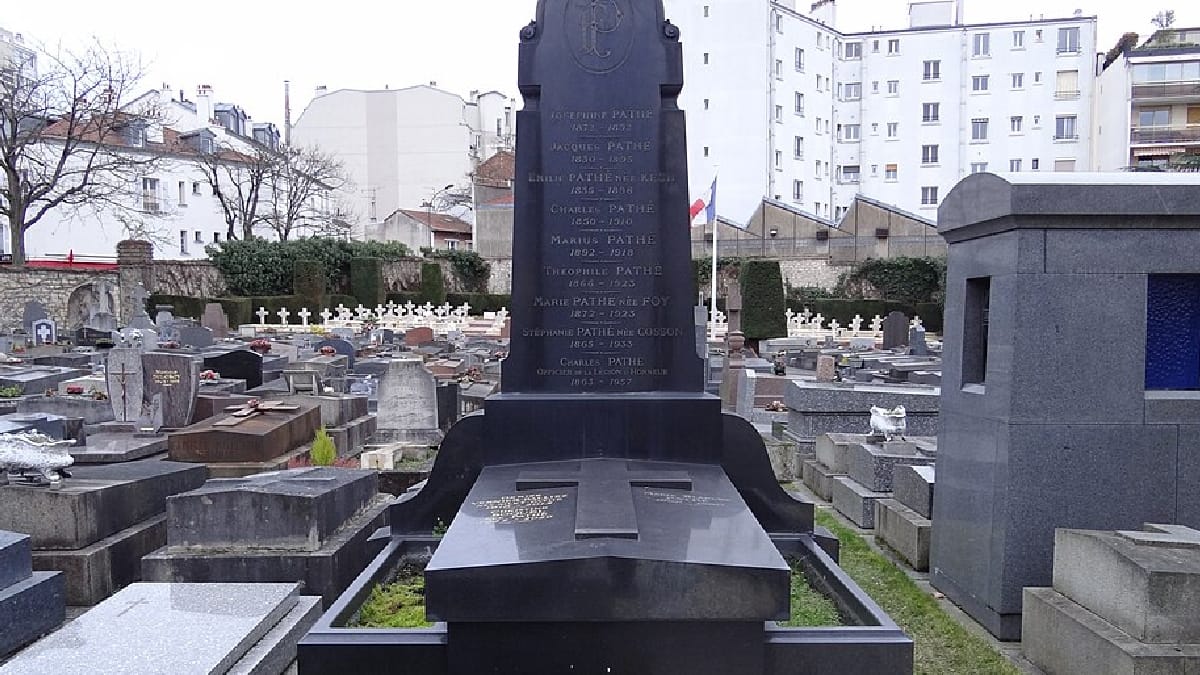 Lápide de Charles Pathé