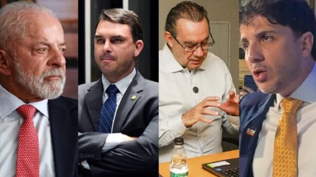 Lula, Flávio, Cury e Renan Santos