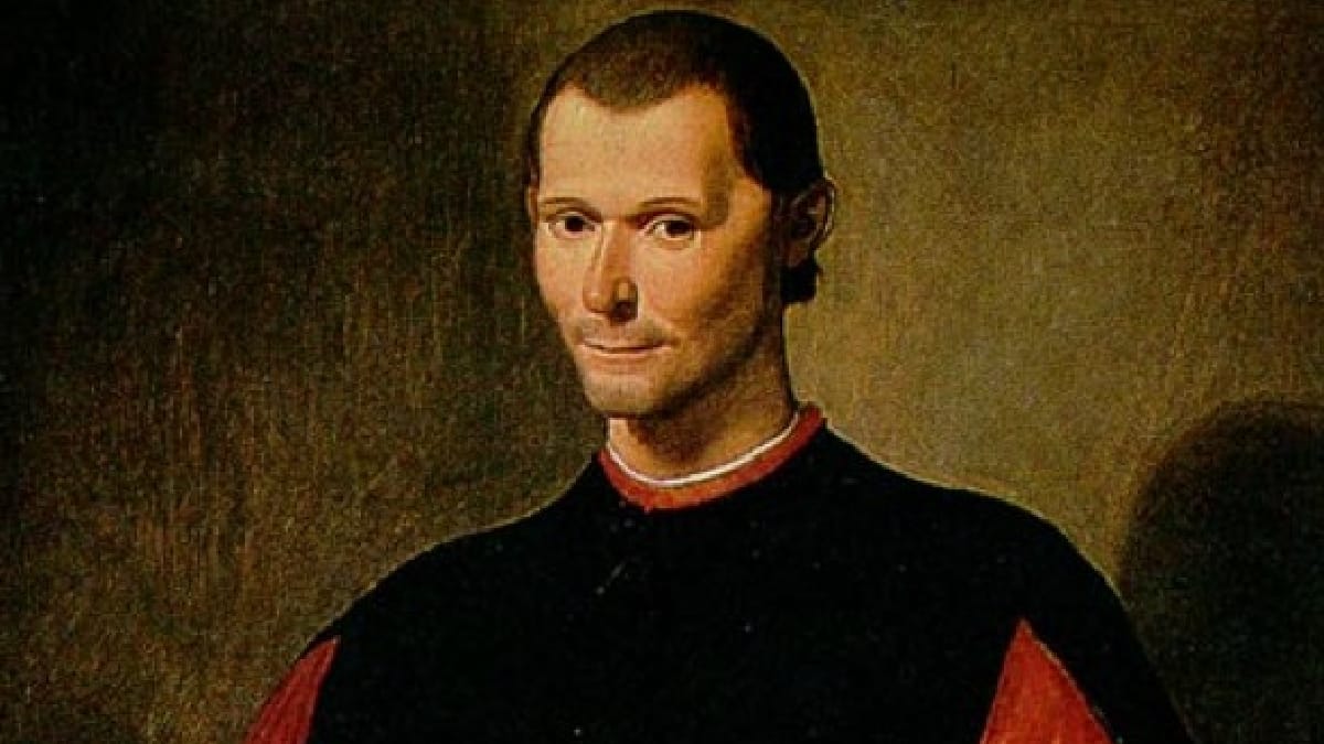 Retrato de Nicolau Maquiavel por Santi di Tito