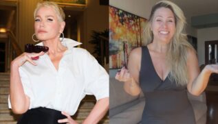 Xuxa e a ex-paquita Andrea Sorvetão /Reprodução/Instagram