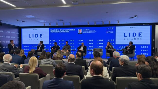 O encontro contou com nomes como Henrique Meirelles, Marcos Troyjo, Felipe Salto, Caio Megale e Daniella Marques.