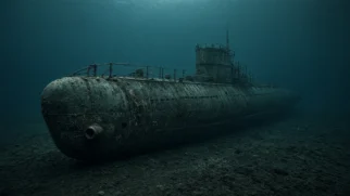 Submarino alemão da Segunda Guerra intacto no leito do mar Báltico ao largo de Bornholm