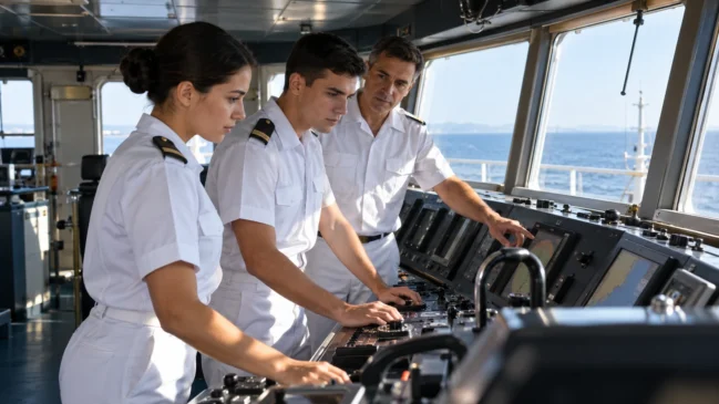 Formação de Navio .Imagem ilustrativa gerada por inteligência artificial.