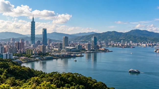 Composição inspirada em Taiwan. Imagem ilustrativa gerada por inteligência artificial.
