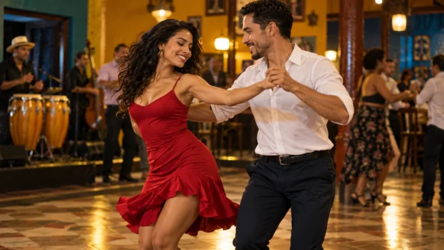 A dança integra formas de convivência e pode ter sentidos diferentes conforme o contexto. Imagem gerada por IA.

