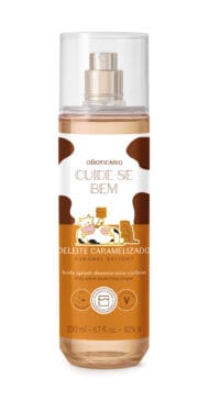 Body Splash Desodorante Colônia Cuide-se Bem Deleite Caramelizado 200 ml - Preço sugerido: R,90
Prolonga a perfumação ao longo do dia com fragrância gourmand inspirada no caramelo, deixando um rastro doce e confortável na pele.
Foto: Divulgação