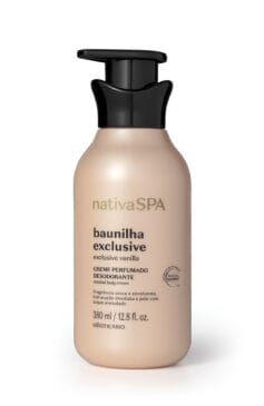 Creme Perfumado Desodorante Corporal Baunilha Exclusive 380 ml - Preço sugerido: R$ 86,90 Por R$ 69,90
Nativa SPA O Boticário te convida a sentir a vida de pele e alma: o Creme Perfumado Desodorante Corporal Baunilha Exclusive hidrata profundamente³, promovendo uma pele desodorizada, ultra macia e radiante.Tudo isso com a fragrância de baunilha mais pedida eem edição limitada.
Foto: Divulgação