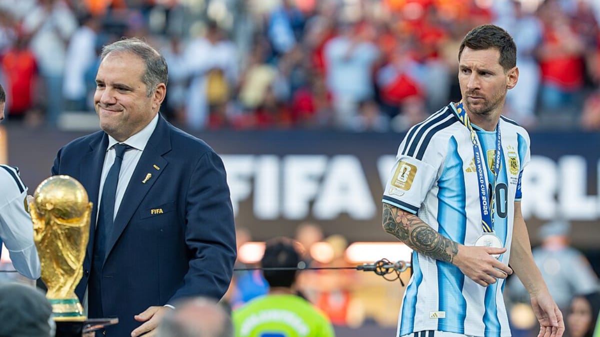 Messi é homenageado antes de seu último jogo com a camisa da Argentina (Foto: Bryan Berlin/ Wikimedia Commons)