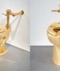 Vaso sanitário feito com mais de 100 kg de ouro é leiloado por cerca de R$ 50 milhões após ser exibido em museu e roubado na Inglaterra