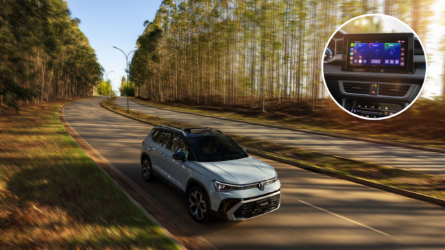 O bom motor 1.4 TSI turbo rende no Taos 150 cavalos de potência e 25,5 kgfm de torque, associado ao câmbio automático de 8 marchas / Divulgação