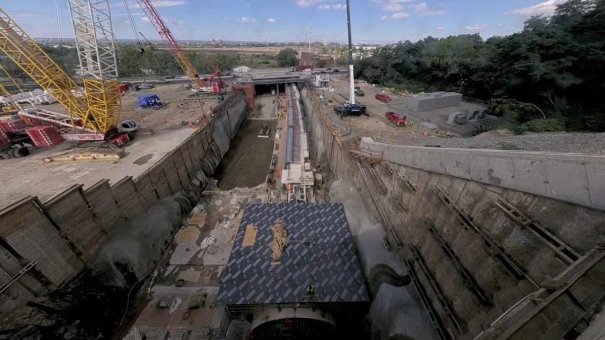 Obra ferroviária prevê a construção de duas galerias paralelas para ampliar a capacidade de transporte de passageiros entre Nova Jersey e Manhattan (Reprodução: Gateway Development Commission/ YouTube)