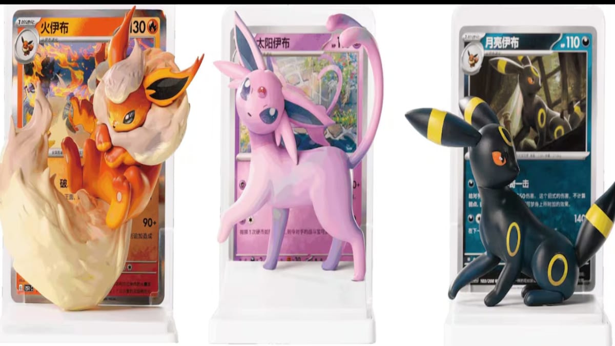 Coleção comemorativa de Pokémon reúne Eevee, Vaporeon, Jolteon, Flareon e outras seis evoluções em versões tridimensionais (Foto: Meristation)