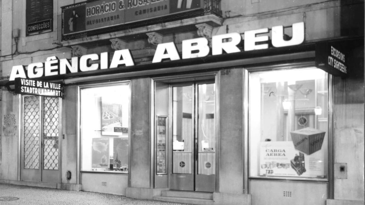 Primeira loja da Abreu em Lisboa, Portugal, em 1962 (Foto_ Divulgação_Agência Abreu)