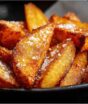 Batata rústica crocante por fora e macia por dentro tem um segredo simples antes do forno que muda o resultado e começa com água fria na panela