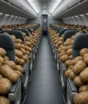 Boeing colocou toneladas de batatas nos assentos para testar o Wi-Fi do avião