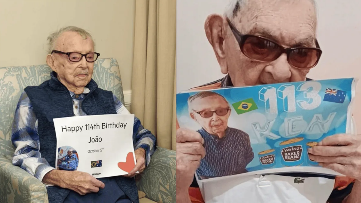 Os dois, que têm exatamente um ano de diferença, trocaram homenagens para celebrar juntos uma coincidência rara (Foto: Reprodução / LongeviQuest)