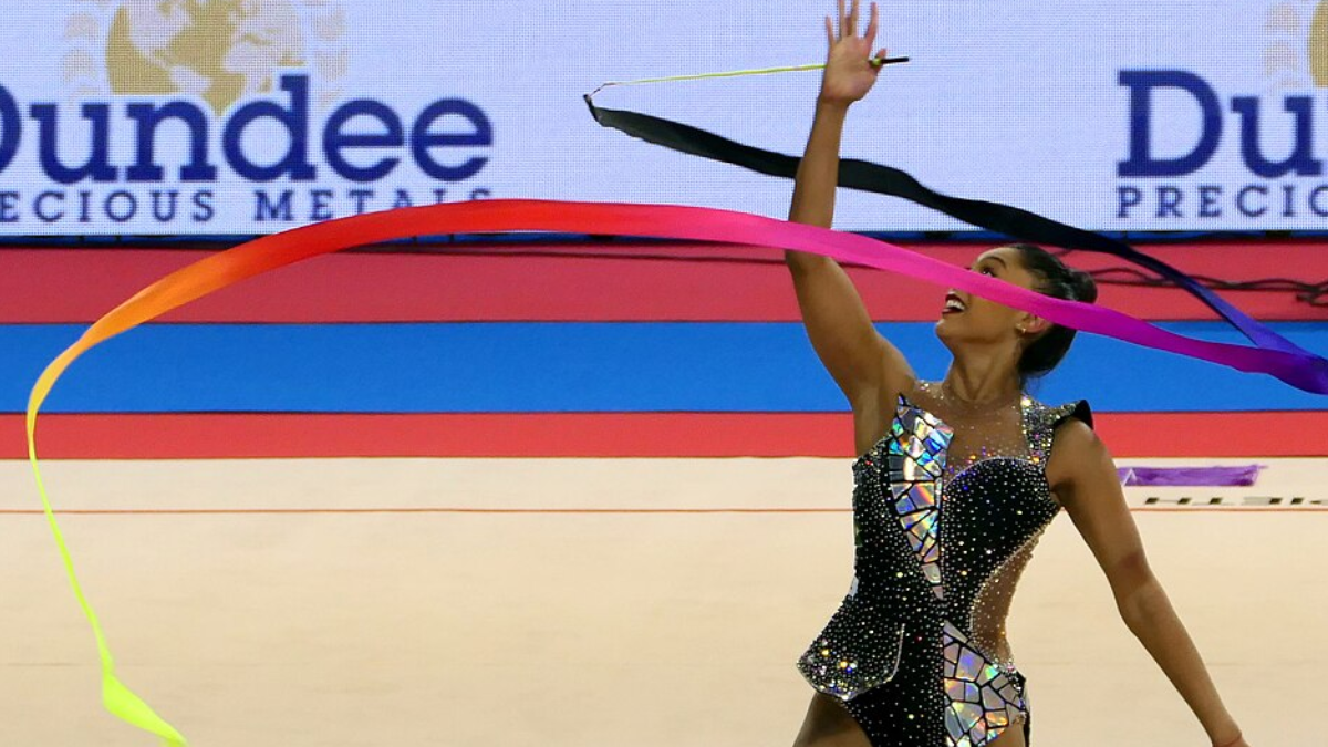 Bárbara Domingos compete na Copa do Mundo de Sófia em 2024, meses antes dos Jogos Olímpicos de Paris (Foto: FloweringDagwood / Wikimedia Commons)