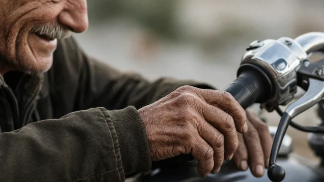 Idoso de 95 anos volta a andar de motocicleta após mobilização da comunidade