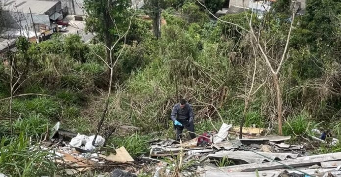 Corpo esquartejado foi encontrado pela PM em meio a buscas por pessoa desaparecida na zona norte de SP / Divulgação/PMESP