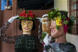 Bonecos carnavalescos em São Luiz do Paraitinga