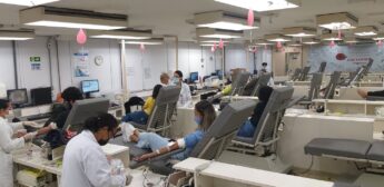 Doação de sangue na Fundação pro Sangue, em SP