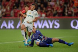 O Palmeiras arrancou o empate no final em Curitiba