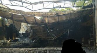 Incêndio em um resort em Cesário Lange, no interior de São Paulo