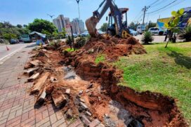 Obras do novo terminal em Taboão da Serra