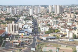 Vista aérea da cidade de Uberaba (MG)