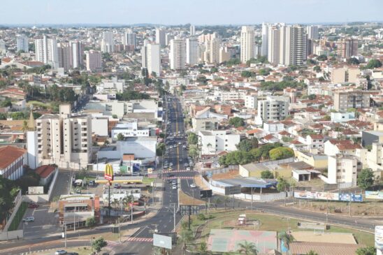 Vista aérea da cidade de Uberaba (MG)