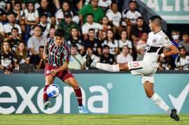 Partida entre Olimpia e Fluminense, válido pela Copa Libertadores da America 2022, no estádio Defensores Del Chaco, em Assunção, Paraguai, nesta quarta-feira