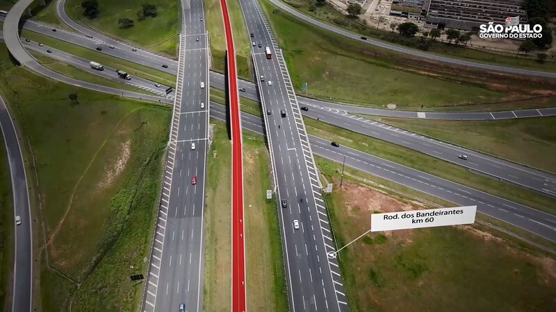 Projeto de ciclovia na rodovia dos Bandeirantes