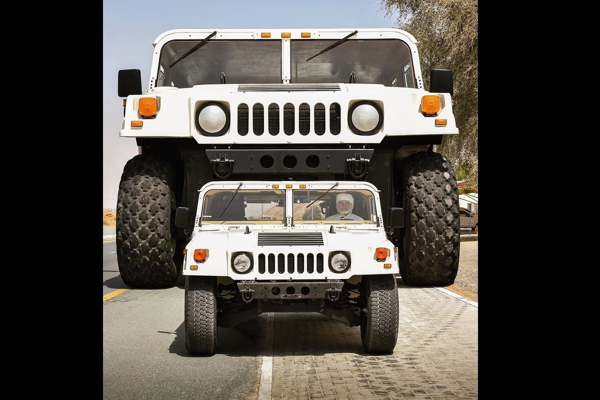 Um sheik completamente obcecado por carros mandou construir o maior Hummer H1 de todo o mundo